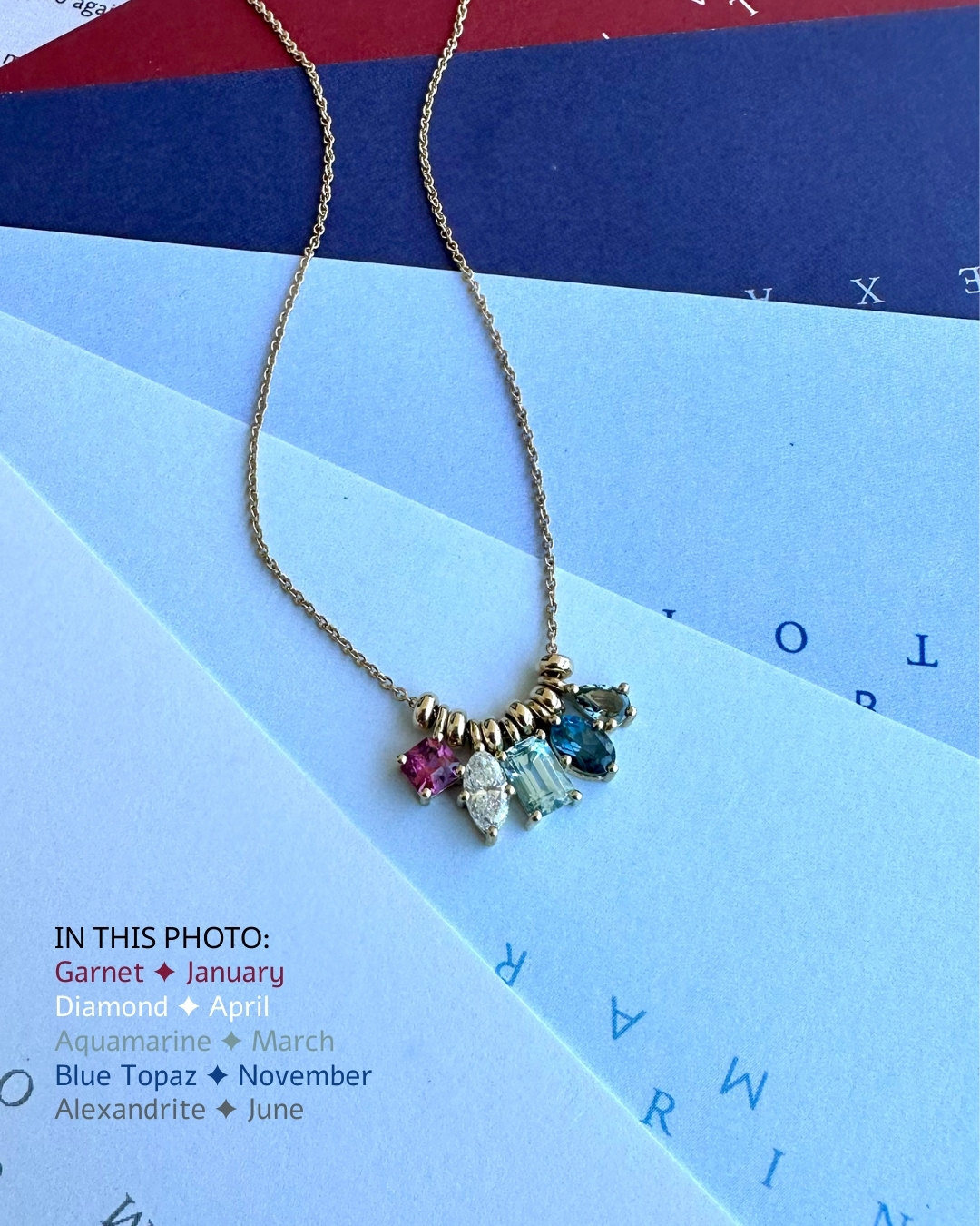 Alexandrite in necklace