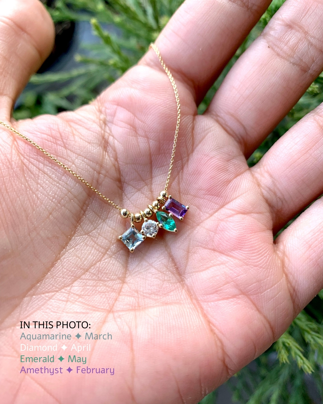 Aquamarine in necklace