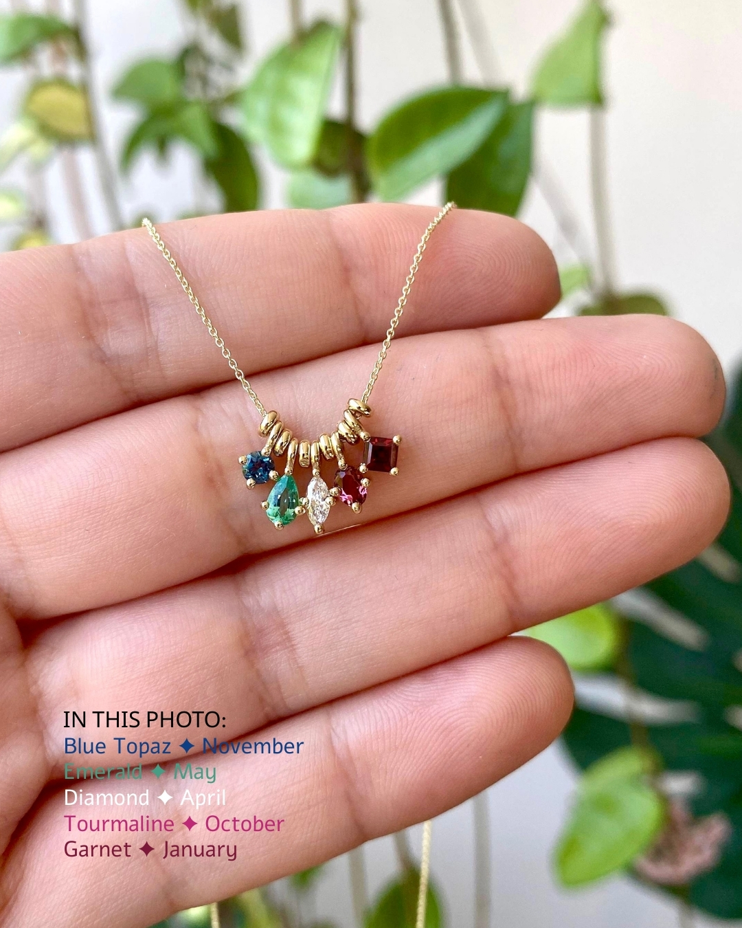 Blue Topaz in necklace